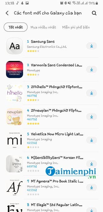 Picture 9 of How to adjust font size and style on a Samsung phone.