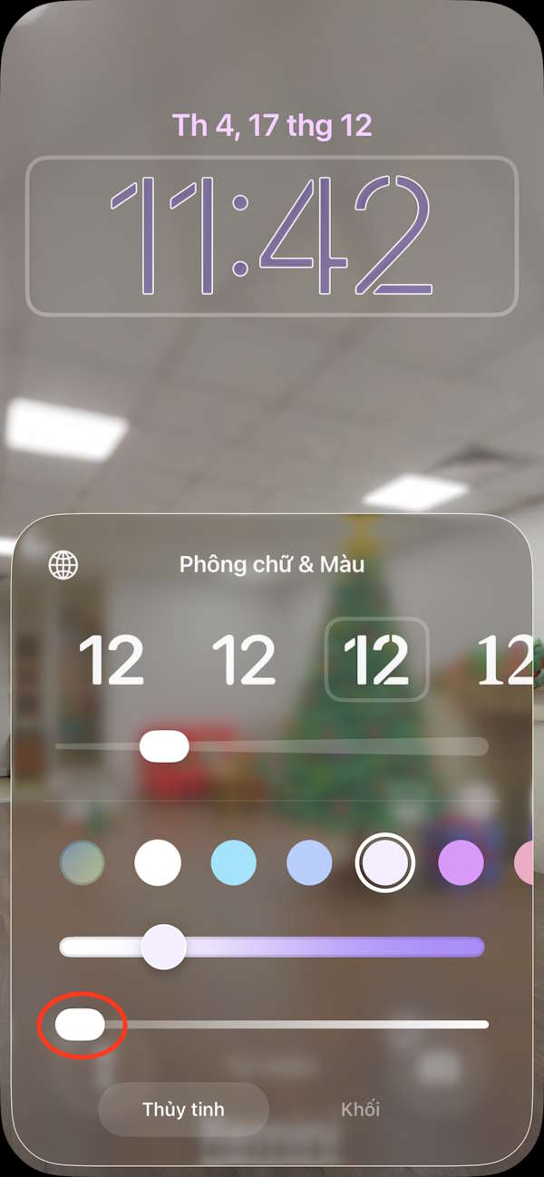 How to customize the Liquid Glass lock screen clock on iPhone Picture 4