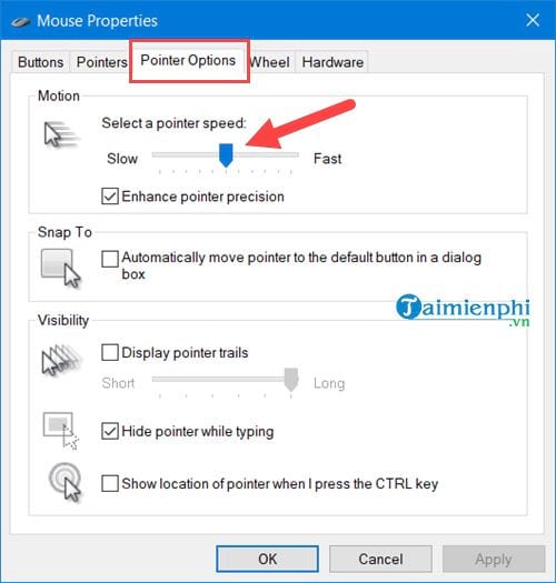 Picture 4 of How to adjust mouse speed on Windows 10, 8, and 7 computers.