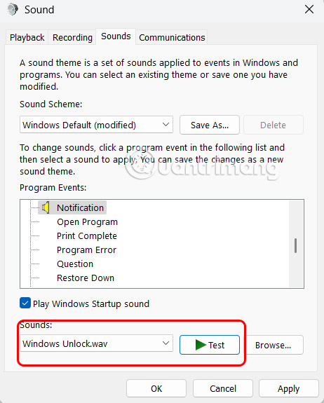 How to adjust Windows 11 notification sound Picture 4