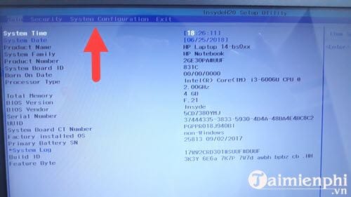 Picture 4 of How to adjust the BIOS on an HP laptop to boot from USB.