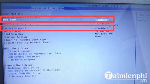 Picture 6 of How to adjust the BIOS on an HP laptop to boot from USB.