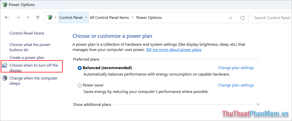 How to adjust Windows 11 screen off time Picture 7