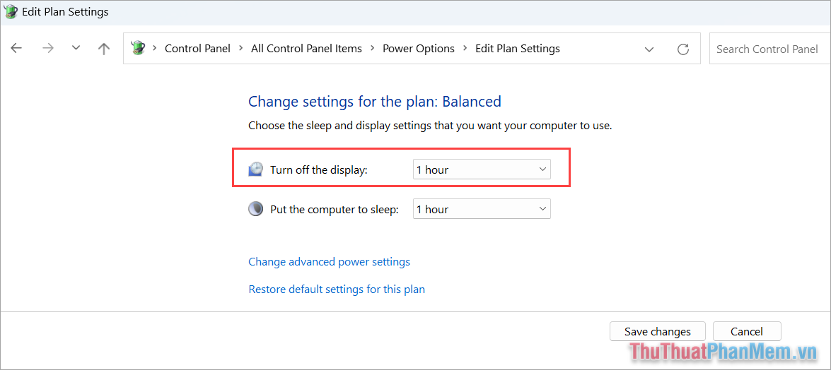 How to adjust Windows 11 screen off time Picture 8