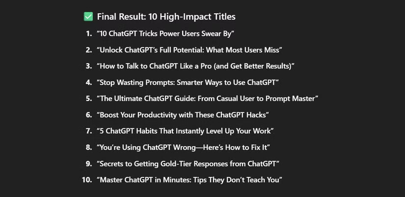 How to Always Get Perfect Replies from ChatGPT with These 7 Prompts Picture 3