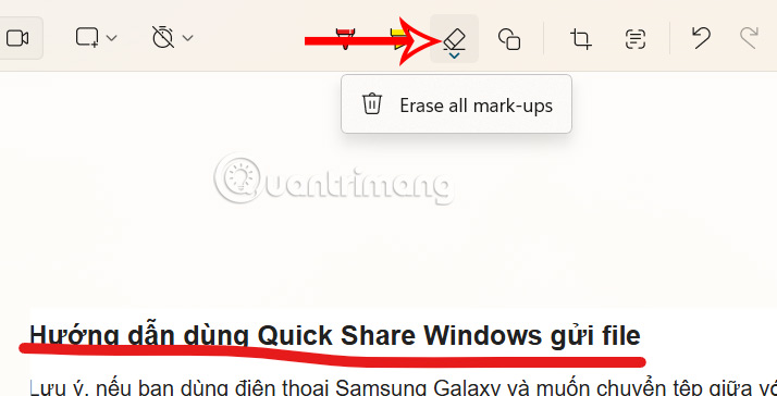 How to annotate screenshots using Snipping Tool Picture 3