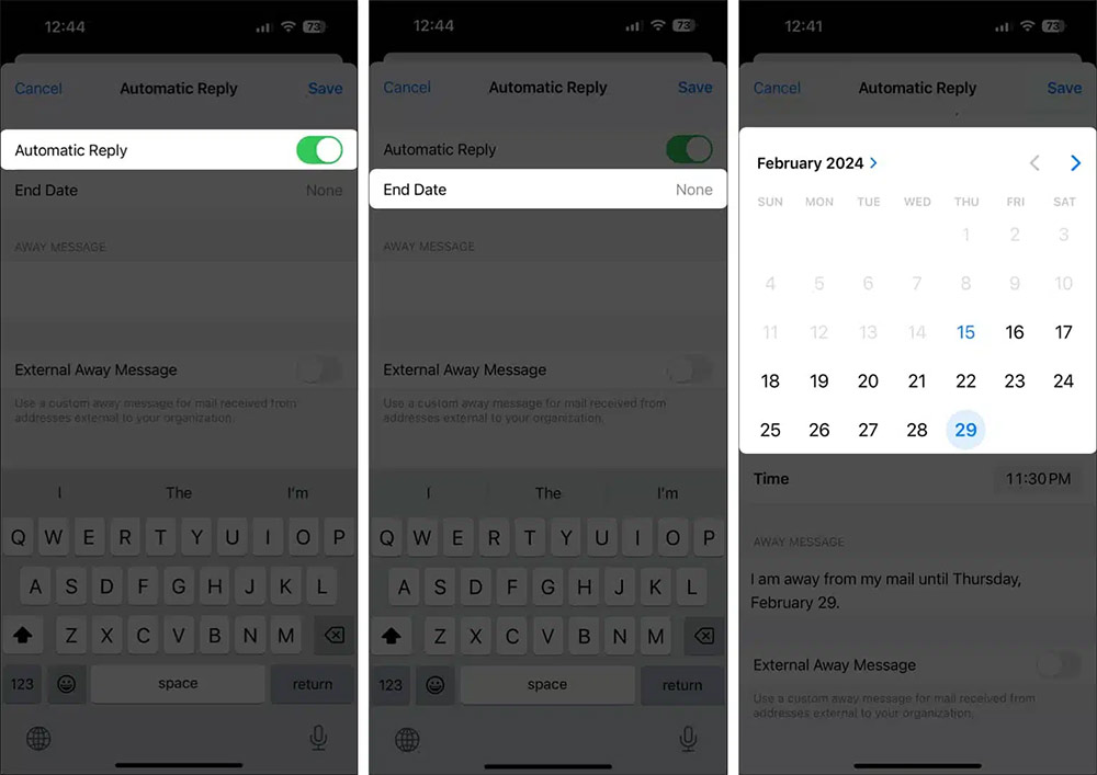 How to Auto Reply in Mail on iPhone Picture 1
