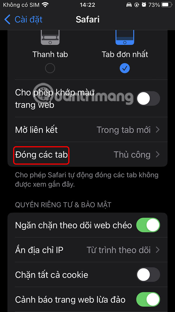 How to automatically close old Safari tabs - Choose when to close all tabs Picture 2