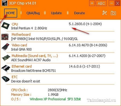 Picture 3 of How to automatically download drivers for your computer using 3DP Chip