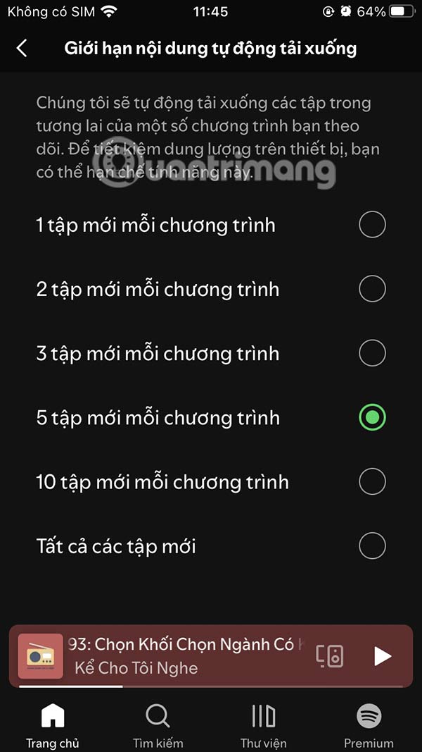 How to automatically download Podcasts on Spotify Picture 11