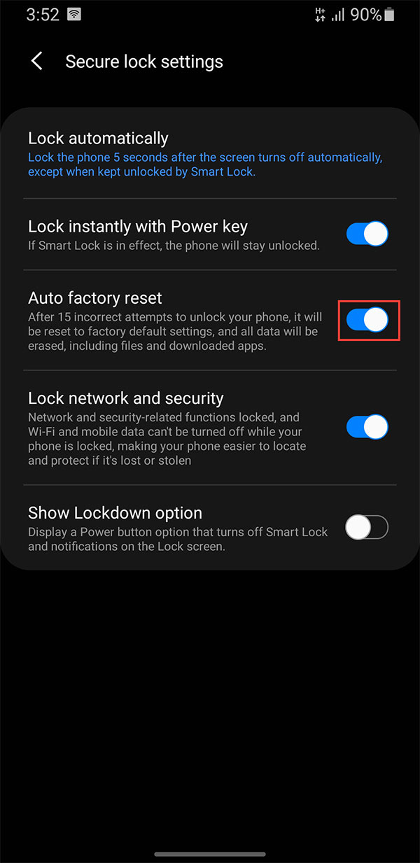 How to Automatically Erase Android Phone Data if It's Stolen Picture 3
