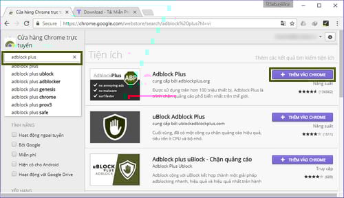Picture 2 of How to block ads on Google Chrome, turn off ads while browsing the web on Google Chrome.