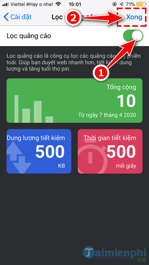 Picture 5 of How to block ads on the Cốc Cốc app for Android and iOS.