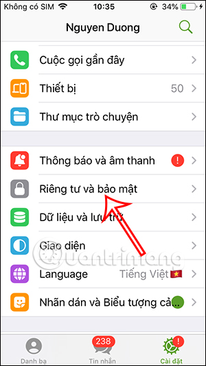 How to block calls and voice messages on Telegram Picture 2