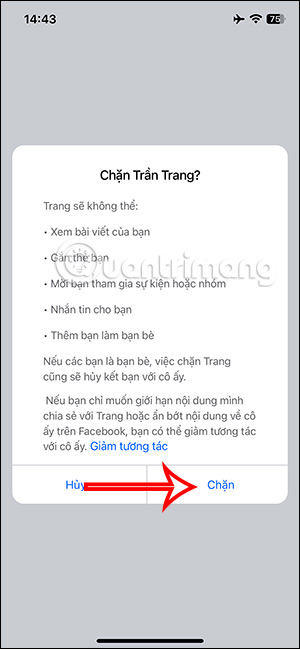 Picture 13 of How to block someone else on Facebook using your phone or computer.