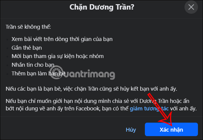 Picture 19 of How to block someone else on Facebook using your phone or computer.