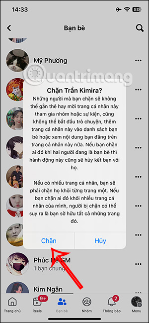 Picture 8 of How to block someone else on Facebook using your phone or computer.