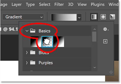 How to blur an image to a background color in Photoshop quickly with Live Gradients Picture 16