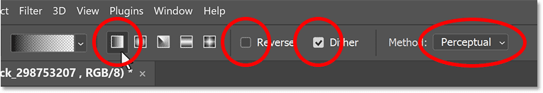 How to blur an image to a background color in Photoshop quickly with Live Gradients Picture 17