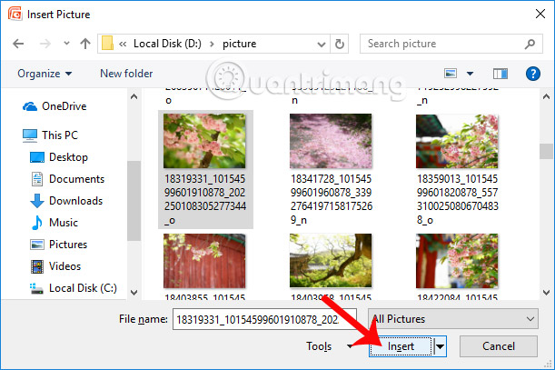 How to blur background images in PowerPoint - Adjust background image display mode Picture 9