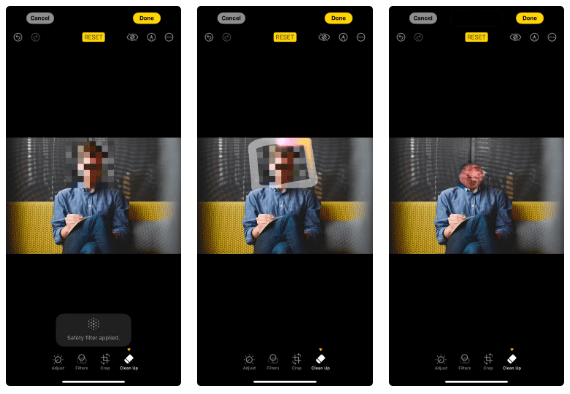 How to Blur People's Faces in Photos Using iPhone's Clean Up Tool Picture 2
