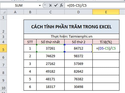 How to calculate percentage, format percentage in Excel Picture 8