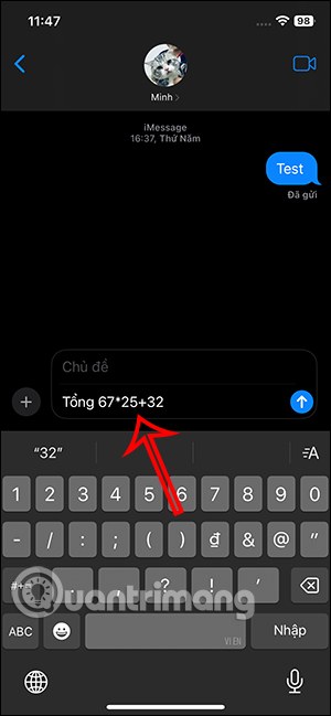 How to calculate right in every application on iPhone Picture 1