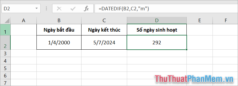 How to calculate the number of days between two time points extremely quickly using Excel Picture 3