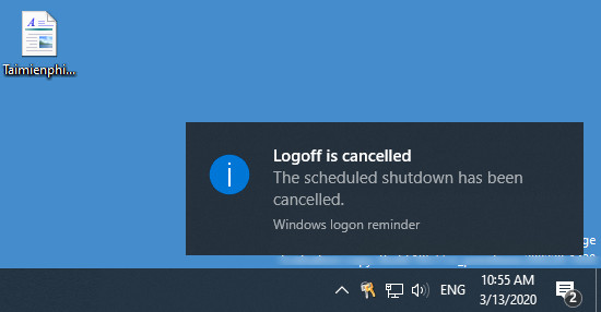 Picture 3 of How to cancel a scheduled shutdown in Windows 10
