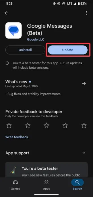 How to cancel sent messages on Google Messages Picture 2