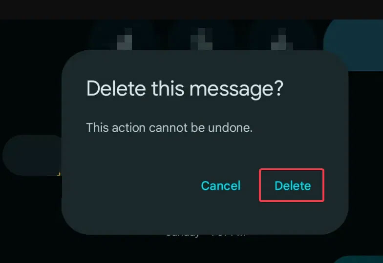 How to cancel sent messages on Google Messages Picture 4