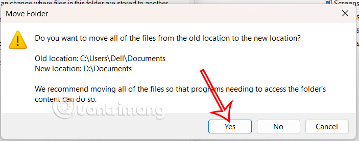 How to change the default location of the Windows 11 Documents folder Picture 6