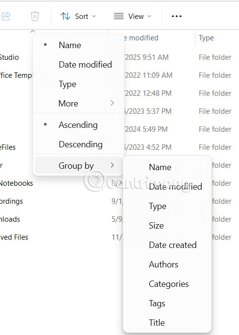 How to change the default view of File Explorer Windows 11 Picture 7