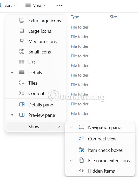 How to change the default view of File Explorer Windows 11 Picture 9