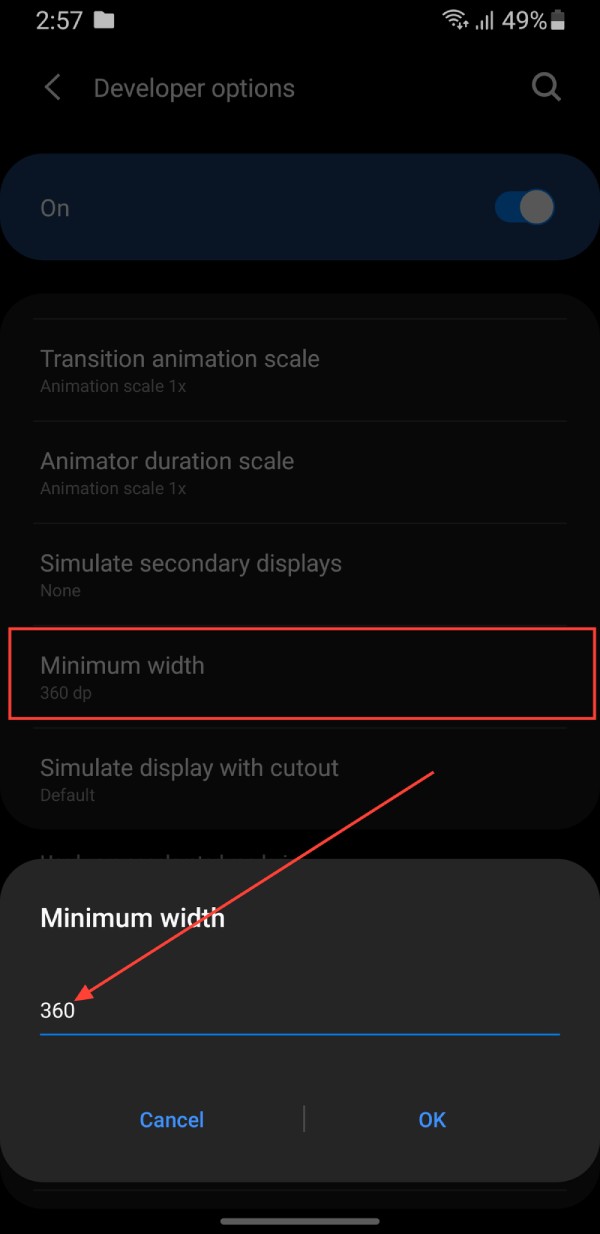 How to change display density on Android phone Picture 3