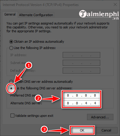 How to change DNS on Windows 11/10/8/7 and macOS to surf the web and speed up the network Picture 12