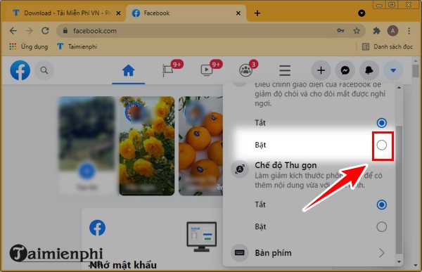 Picture 4 of How to change Facebook background to black on computer and phone.