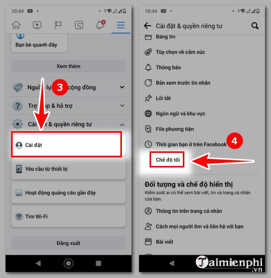 Picture 7 of How to change Facebook background to black on computer and phone.