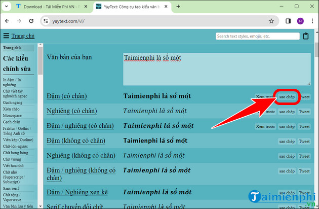 How to change Facebook font using YayText Online, free Picture 2
