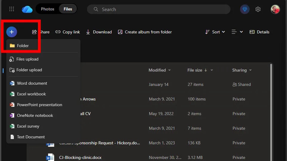 How to change ownership of OneDrive files and folders Picture 1