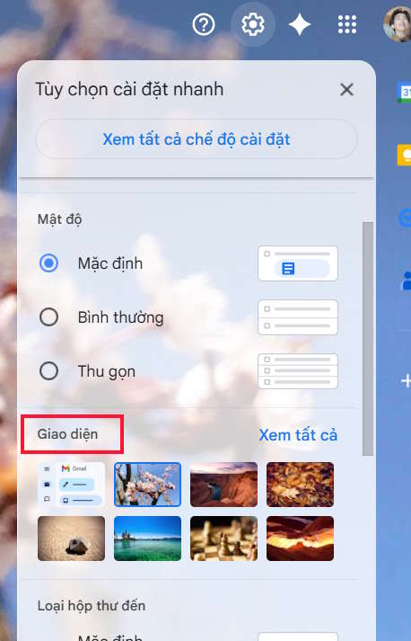 How to change Gmail wallpaper to your liking - Change default wallpaper Picture 1