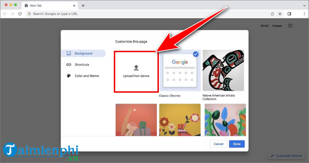 How to change Google Chrome wallpaper on computer extremely simple Picture 6