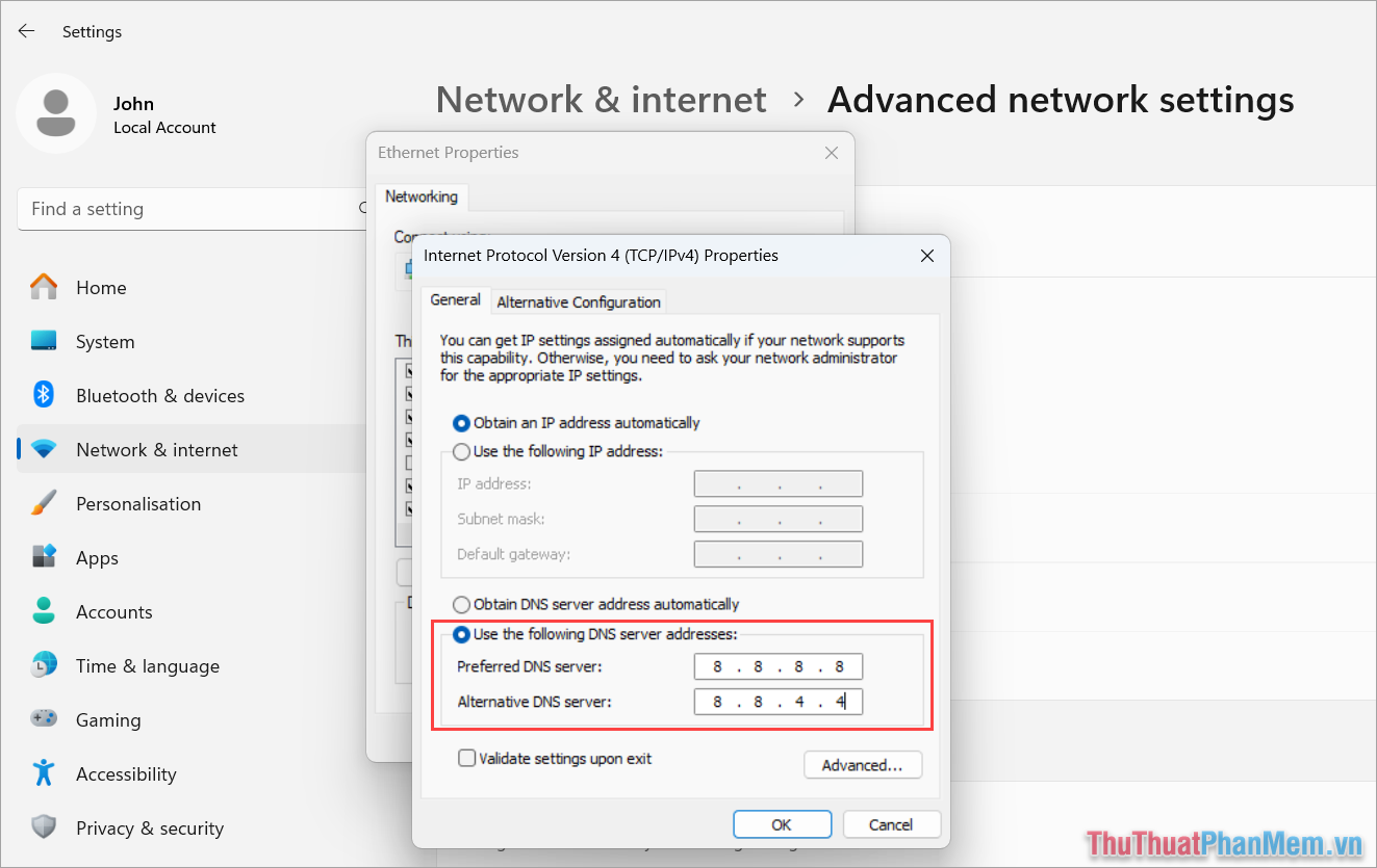 How to change Google DNS on Windows 11 Picture 5