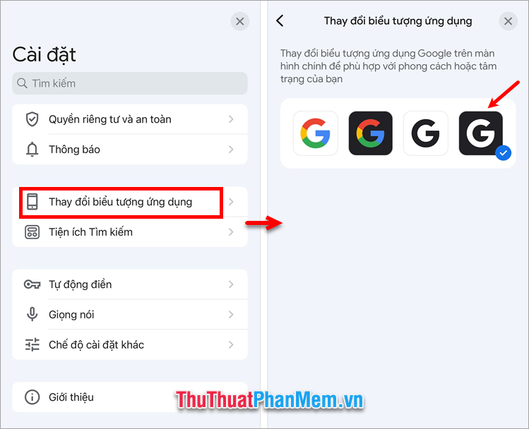 How to change Google interface color on phone Picture 7