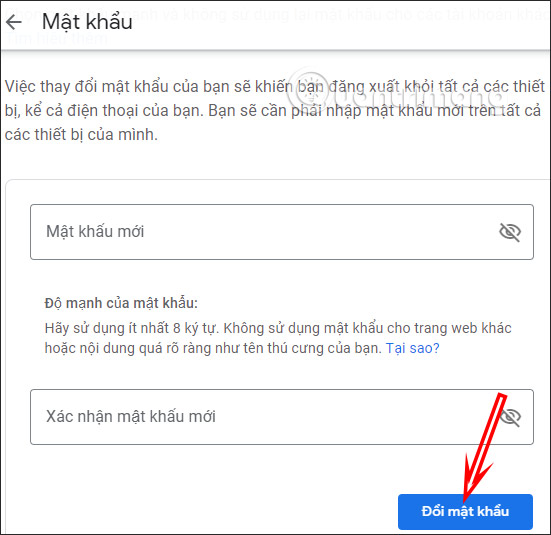 How to change Google password on computer, phone Picture 3