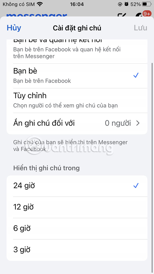 How to change Messenger notes disappearance time Picture 6