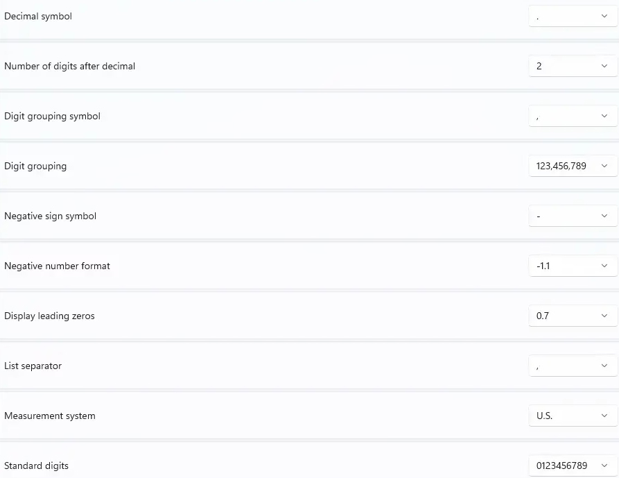How to change number format in Windows 11 Picture 5