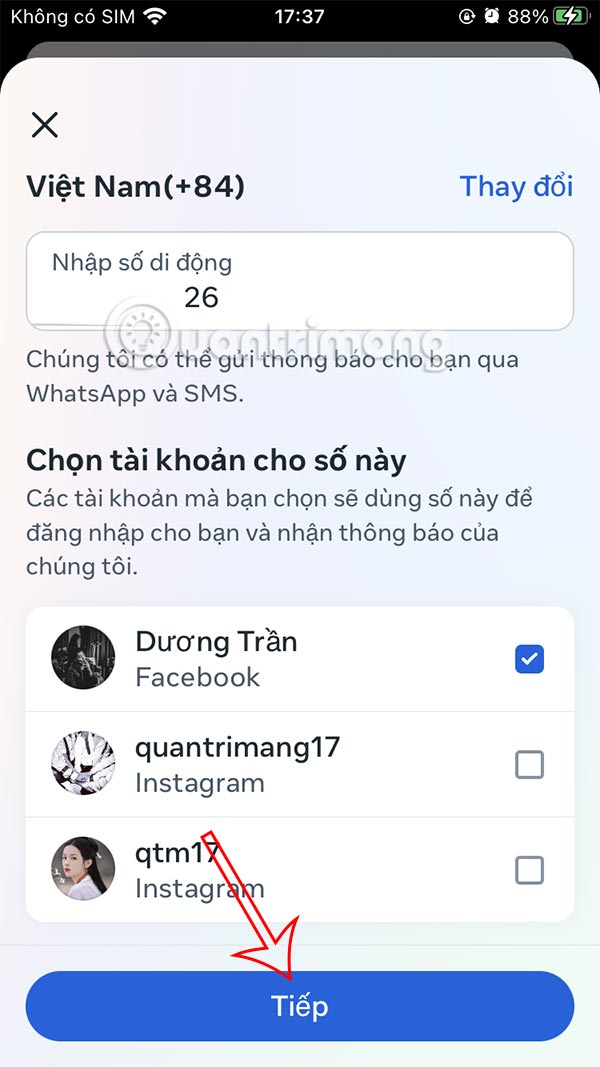 How to change phone number on Facebook computer, phone Picture 7