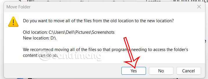 How to change where Windows screenshots are saved Picture 6
