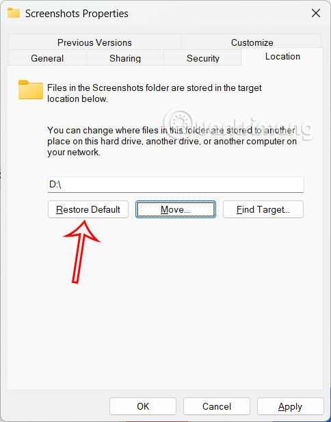 How to change where Windows screenshots are saved Picture 7